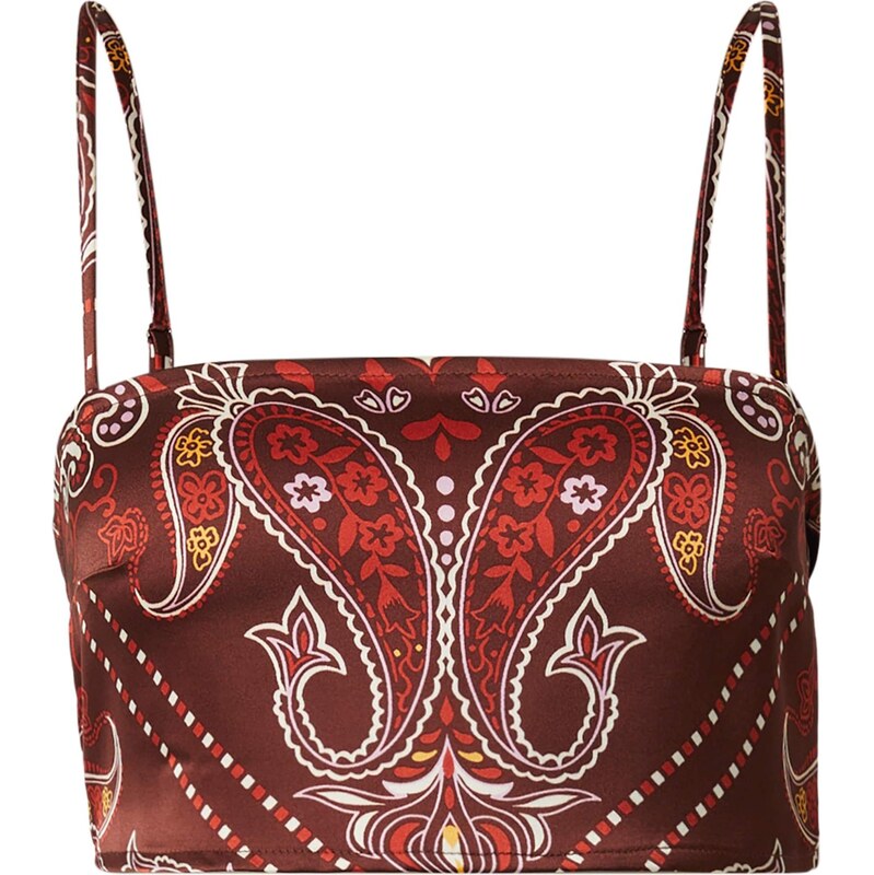 KAVAZI Top hnedá / červená 68428067