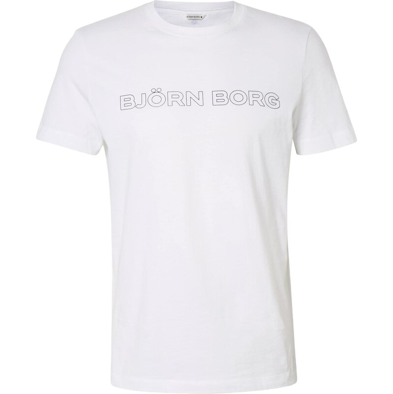 BJÖRN BORG Funkčné tričko BORG ESSENTIAL 3 čierna / biela 68428084