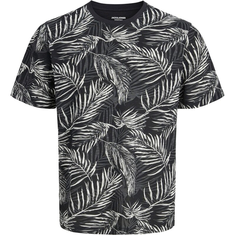 JACK & JONES Tričko JJJEFF čierna / biela 68428061
