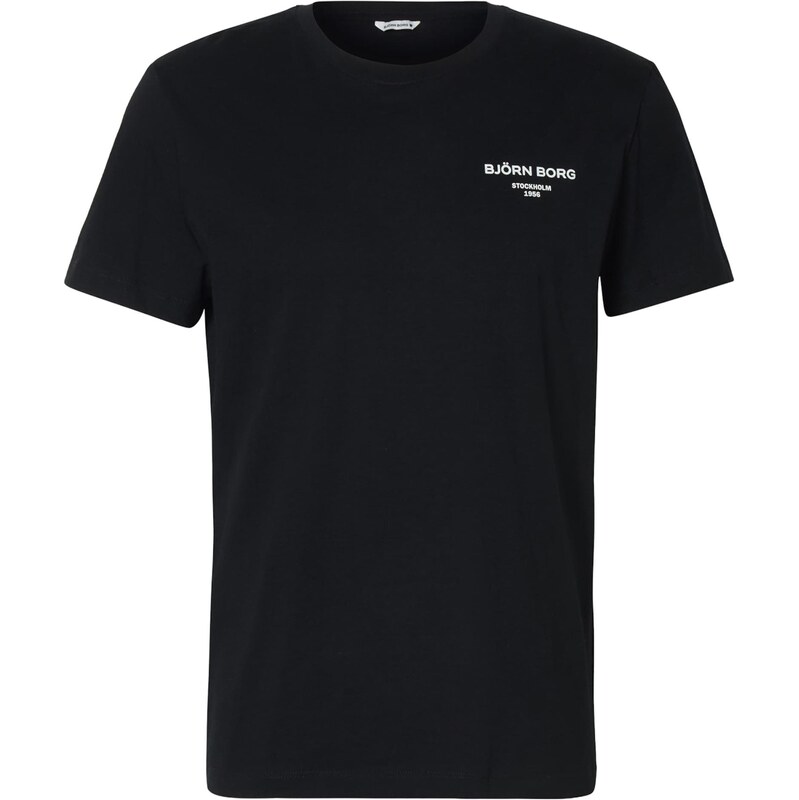 BJÖRN BORG Funkčné tričko BORG ESSENTIAL 1 čierna / biela 68428083