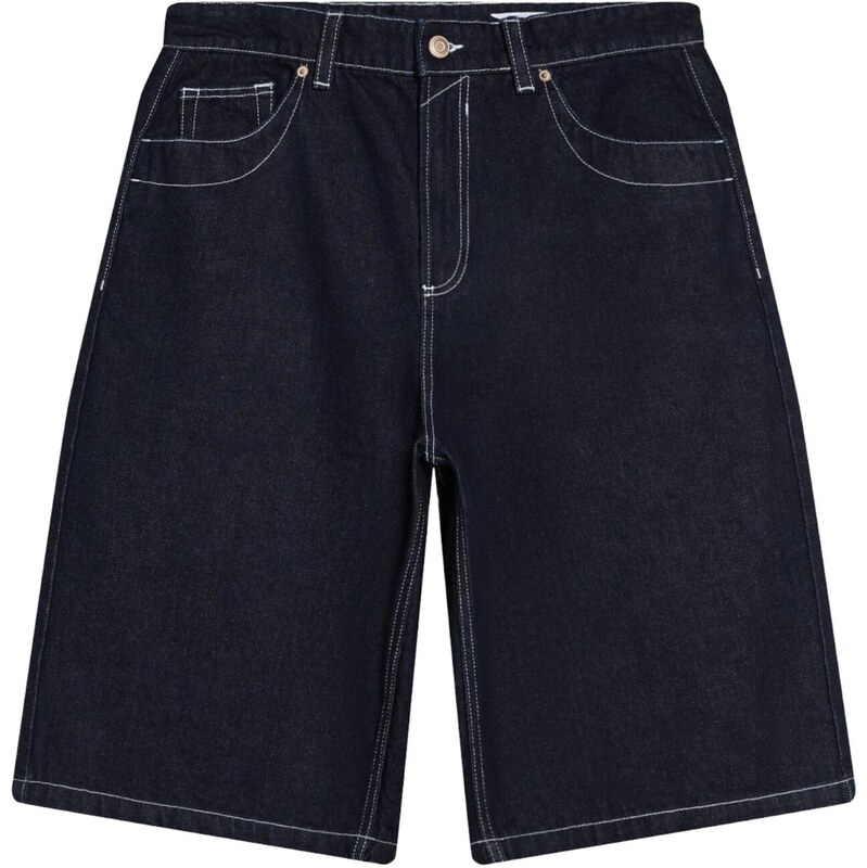 Bershka Džínsy námornícka modrá / biela 68428045