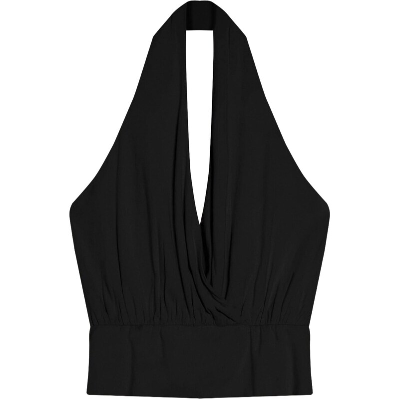 Bershka Top čierna 68428101