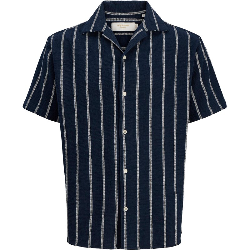 JACK & JONES Košeľa JORCOBA tmavomodrá / biela 68428182