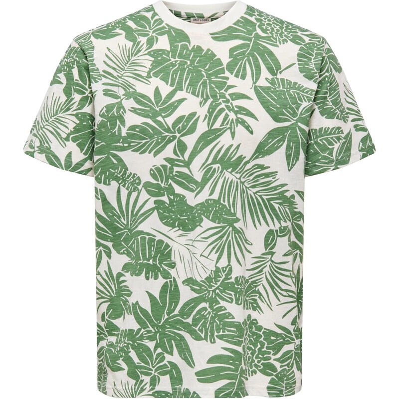 Only & Sons Tričko ONSPERRY slonová kosť / svetlozelená 68428148