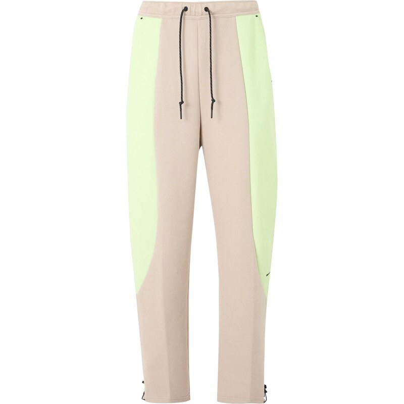 Nike Sportswear Nohavice TECH FLC krémová / svetlozelená 68428222