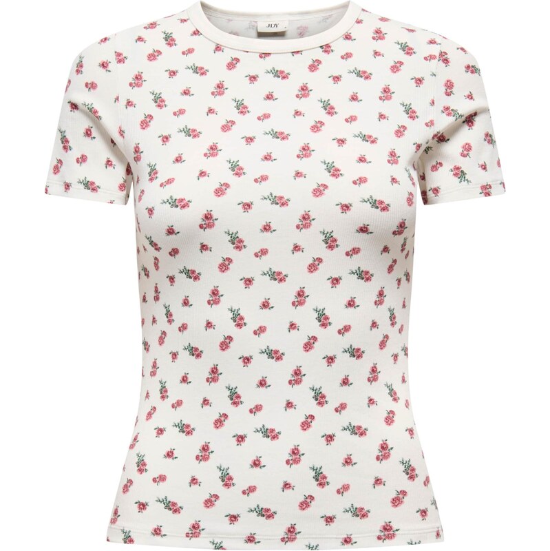 JDY Tričko JDYLUCKY tmavozelená / ružová / tmavoružová / biela 68428263