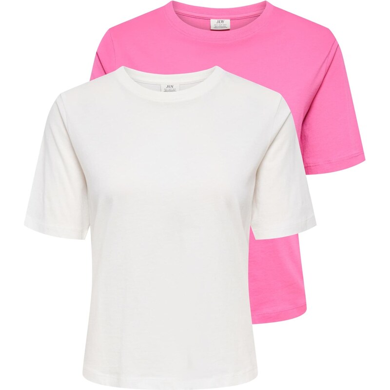 JDY Tričko JDYREX svetloružová / biela 68428255