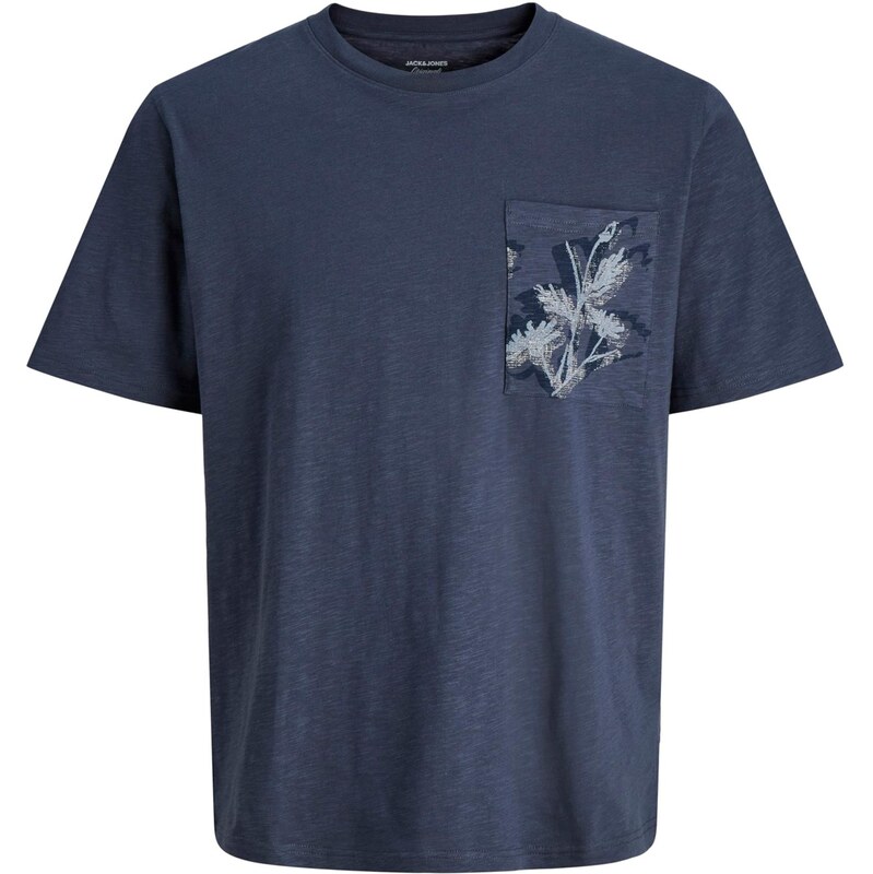 JACK & JONES Tričko JORMONTAUK námornícka modrá / modrosivá 68428275