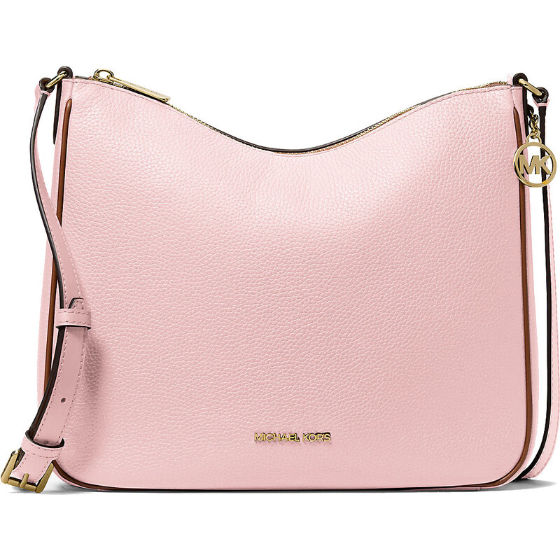 Michael Kors kožená kabelka Nayla powder blush 68429814