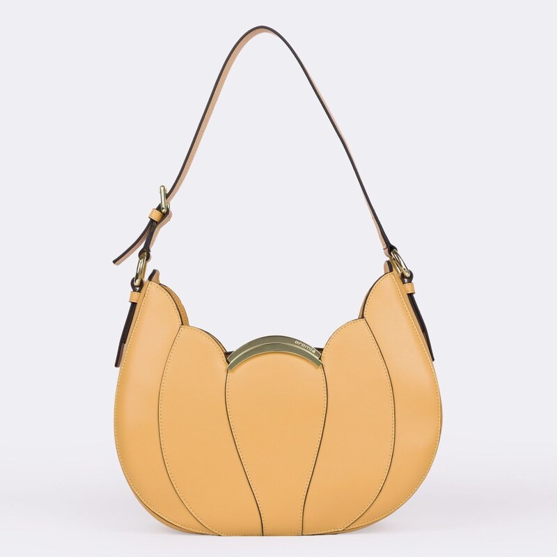 CROMIA MELIA kožená kabelka marhuľová 68429092