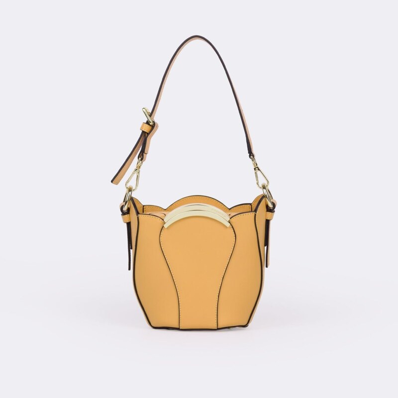 CROMIA MELIA kožená kabelka marhuľová 68429093