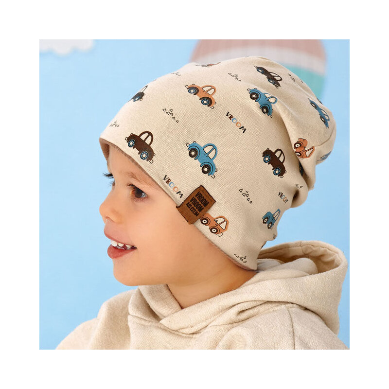 AJS Obojstranná chlapčenská čiapka VROOM 68429327