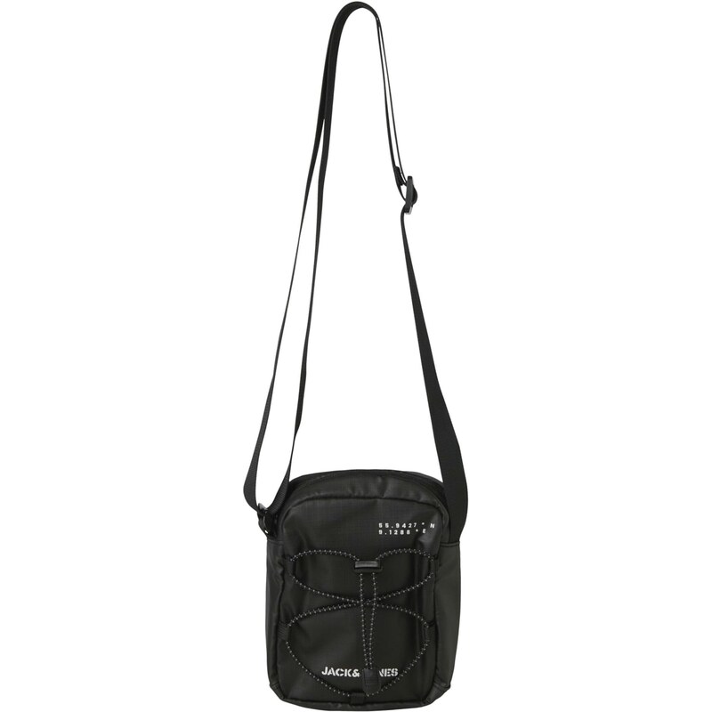 JACK & JONES Taška cez rameno JACPILOU čierna / biela 68430176