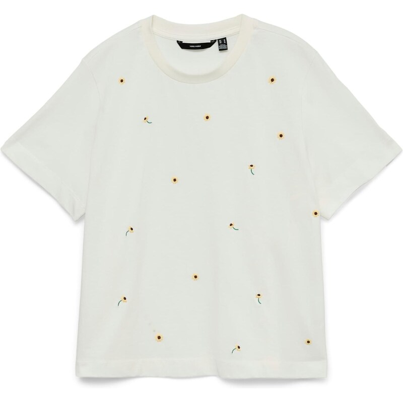 VERO MODA Tričko VMSOLA METTE žltá / čierna / biela 68430182