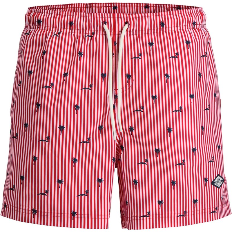 JACK & JONES Plavecké šortky JPSTMAUI BREEZE modrá / červená / biela 68430298