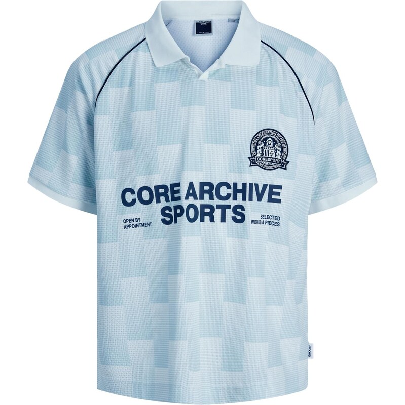 Jack & Jones Junior Tričko JCOBREEZE FOOTBALL námornícka modrá / 68430302