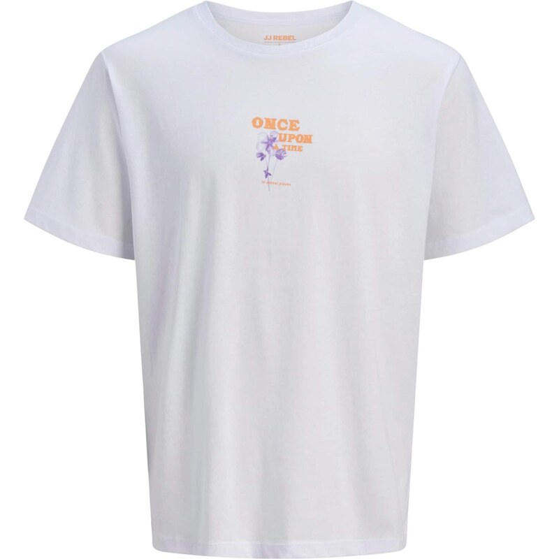JJ Rebel Tričko JREBRILEY fialová / oranžová / biela 68430315