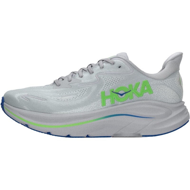 HOKA Bežecká obuv CLIFTON 10 sivá / neónovo zelená 68430330