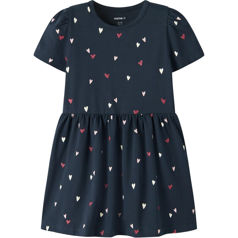 NAME IT Šaty NMFFILLA béžová / námornícka modrá / červená 68430390