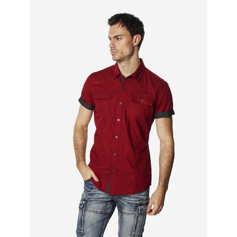 KOROSHI Košeľa tmavočervená 68430468
