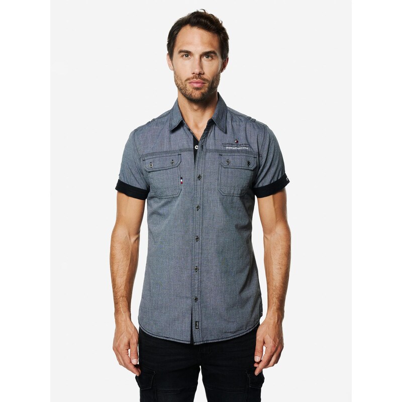 KOROSHI Košeľa čadičová / čierna 68430474