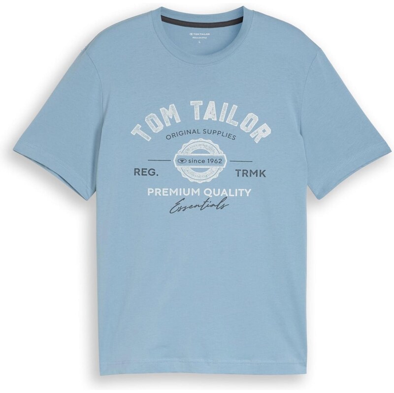 TOM TAILOR Tričko svetlomodrá / tmavomodrá / biela 68430546