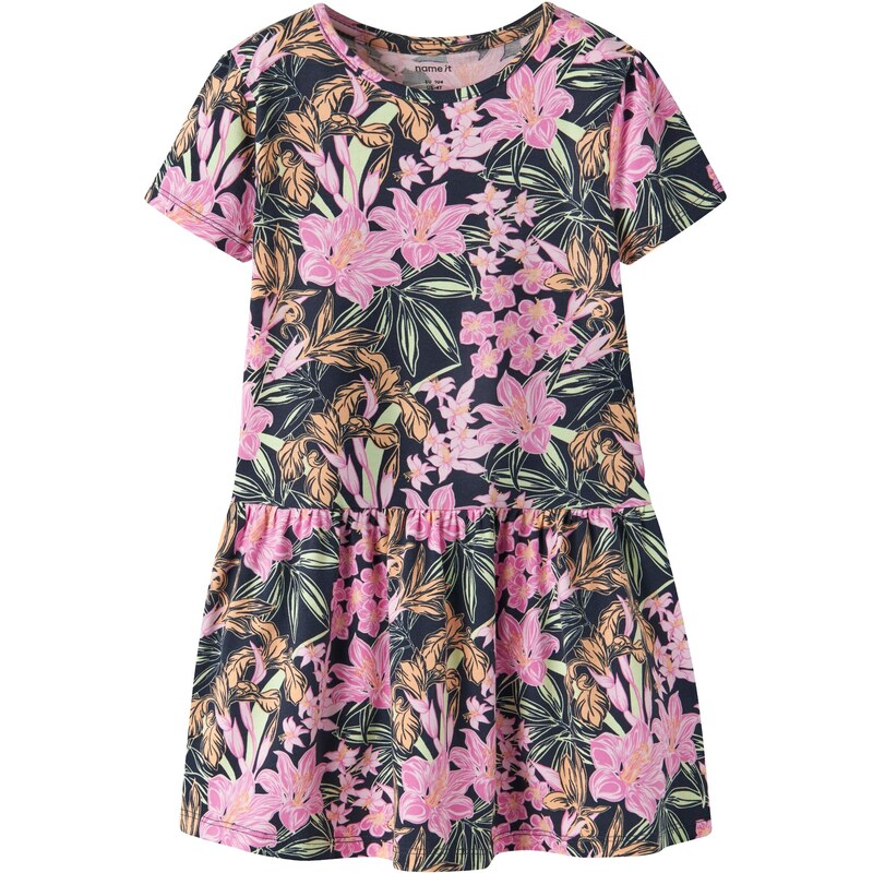 NAME IT Šaty námornícka modrá / svetlozelená / koralová / ružová 68430555