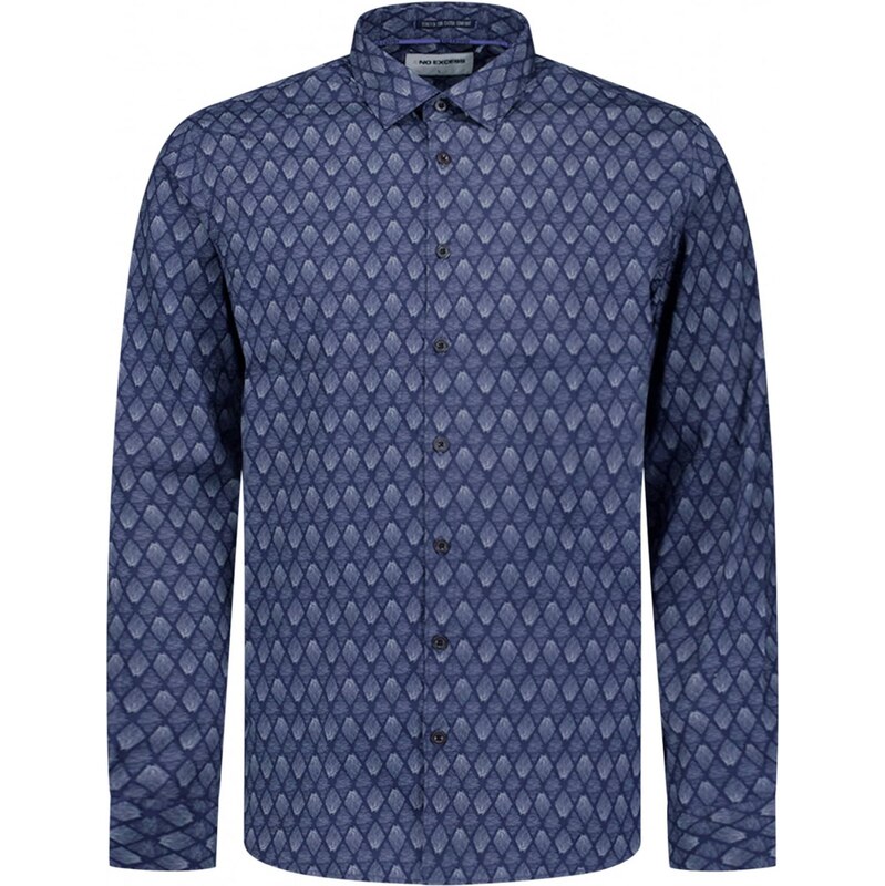 No Excess Košeľa tmelová / námornícka modrá 68430566