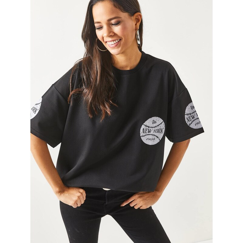 olalook Tričko čierna / biela 68430639