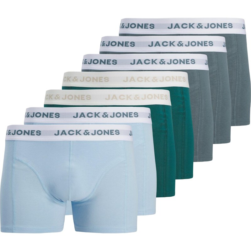 JACK & JONES Boxerky JACDEAN svetlomodrá / sivá / smaragdová 68440800