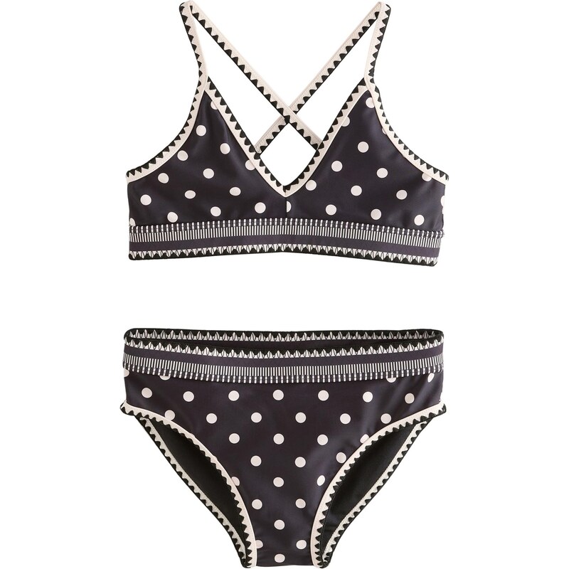 Next Bikiny čierna / šedobiela 68440900