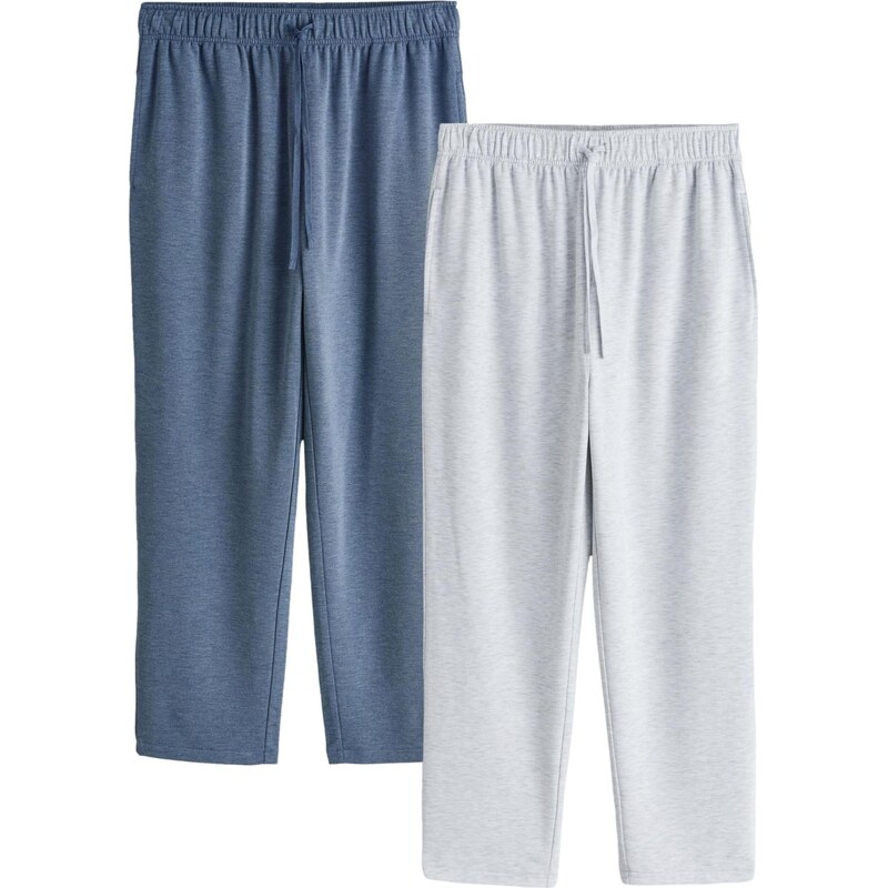 Next Pyžamové nohavice námornícka modrá / svetlosivá 68441003