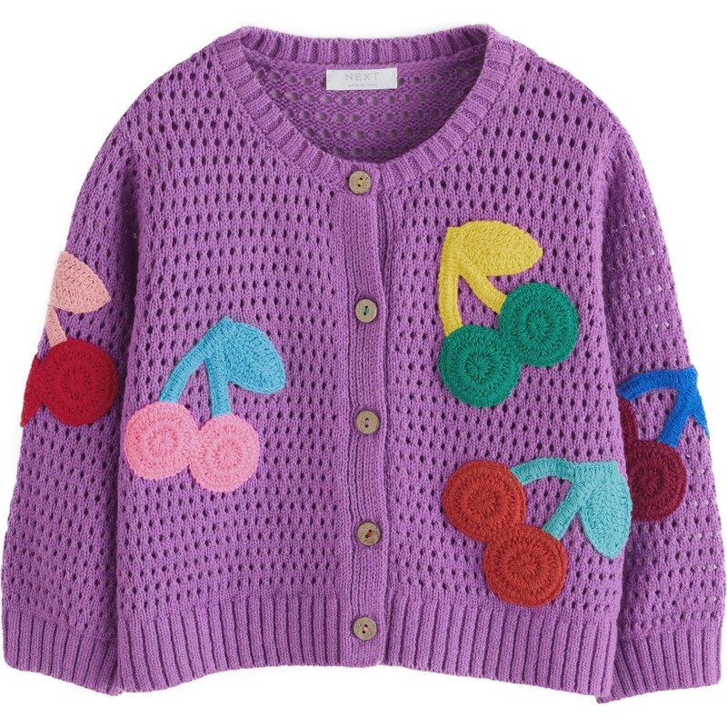 Next Kardigán žltá / zelená / tmavofialová / ružová 68441033