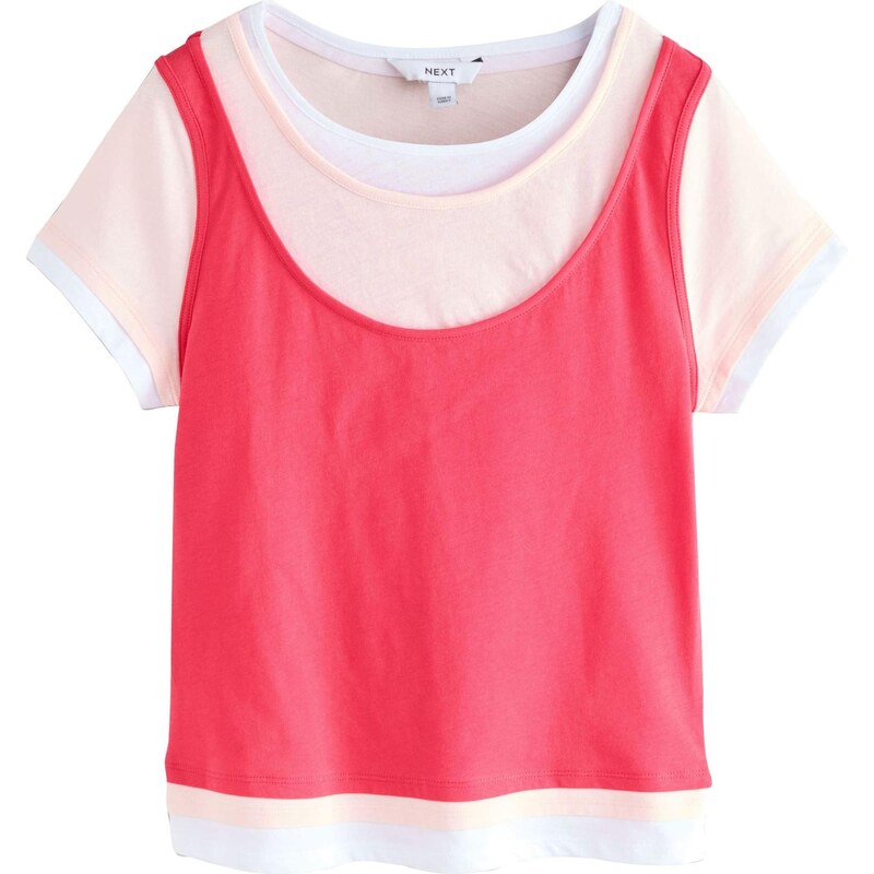Next Tričko béžová / ružová / biela 68441060