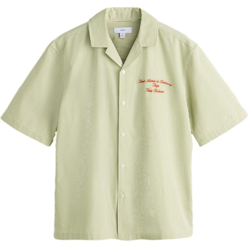 Next Košeľa olivová / čerešňová / biela 68441101