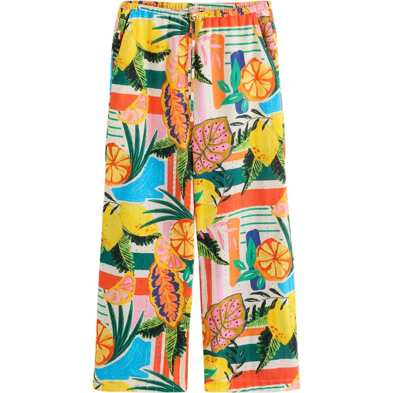 Next Nohavice tyrkysová / žltá / oranžová / biela 68441202