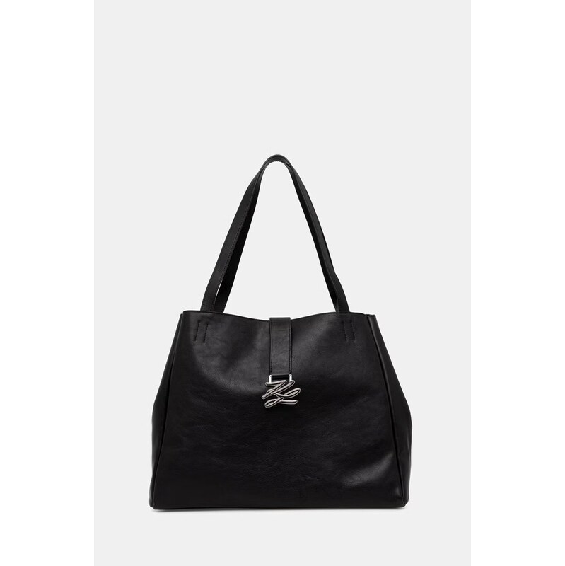 Karl Lagerfeld kabelka typu shopper dámska kožená K/AUTOGRAPH 68439452