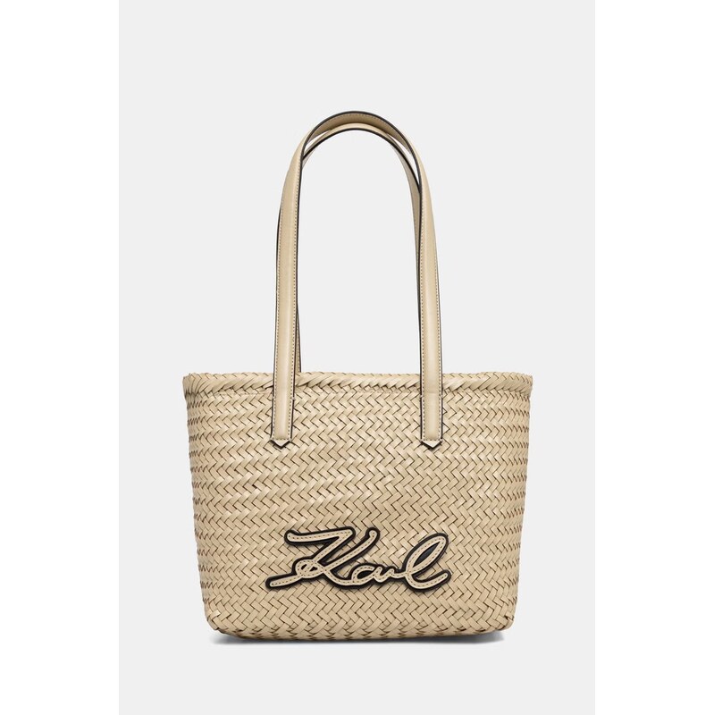 Karl Lagerfeld kabelka typu tote dámska kožená K/SIGNATURE 68439482