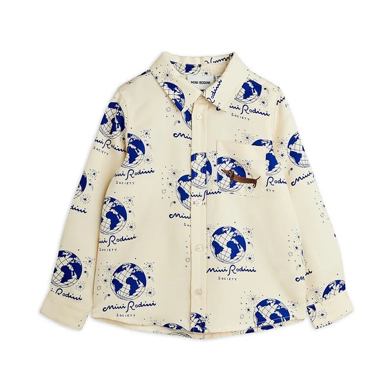 Mini Rodini detská košeľa Society 68436609