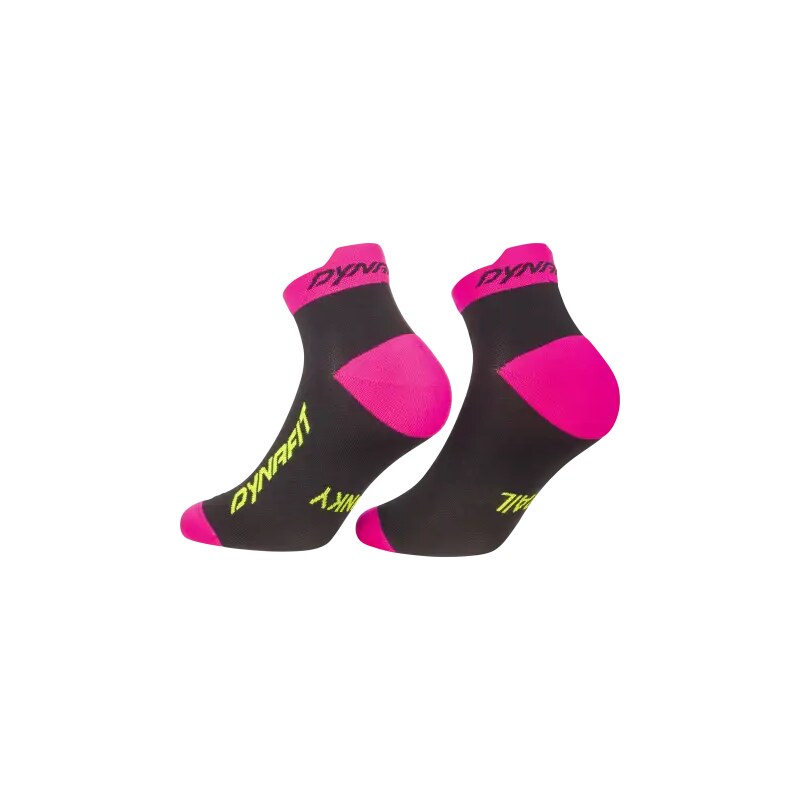 Dynafit Trail Short bežecké ponožky Black Out/Pink Glo vel. 43-46 68438582