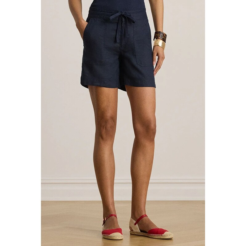 Lauren Ralph Lauren šortky dámske ľanové 68438938