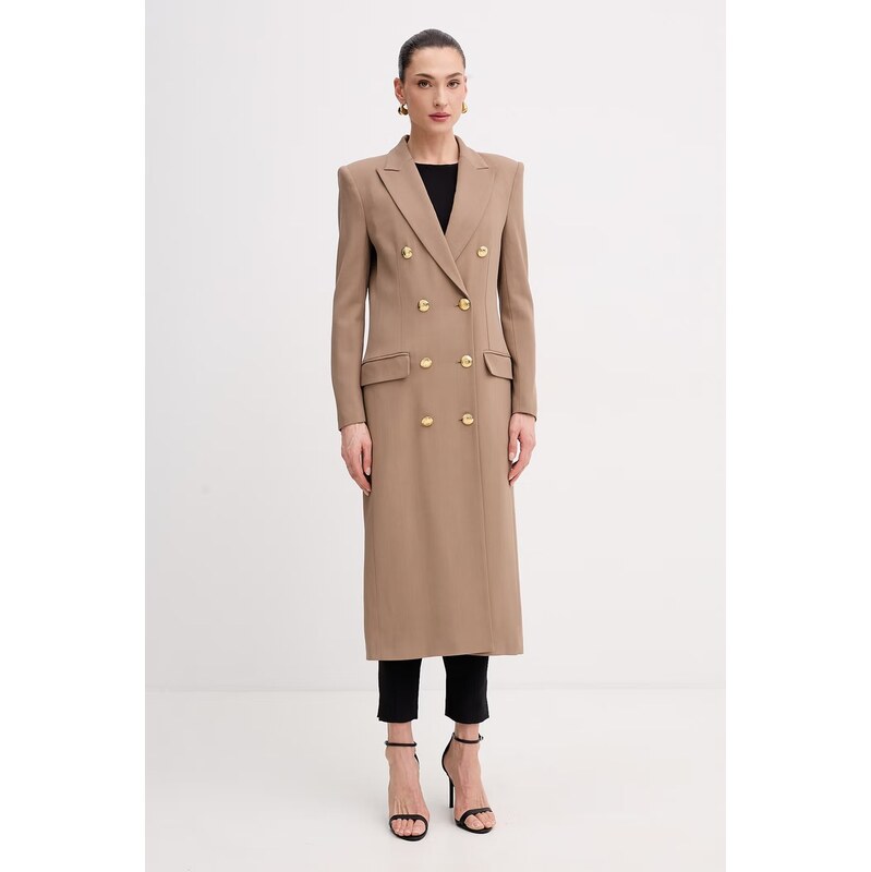 Elisabetta Franchi kabát dámsky z viskózy 68438984