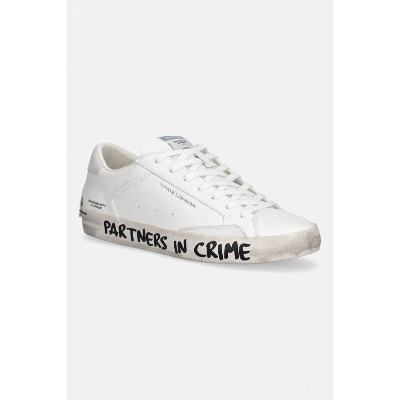 Crime London DISTRESSED pánske kožené tenisky 68439142