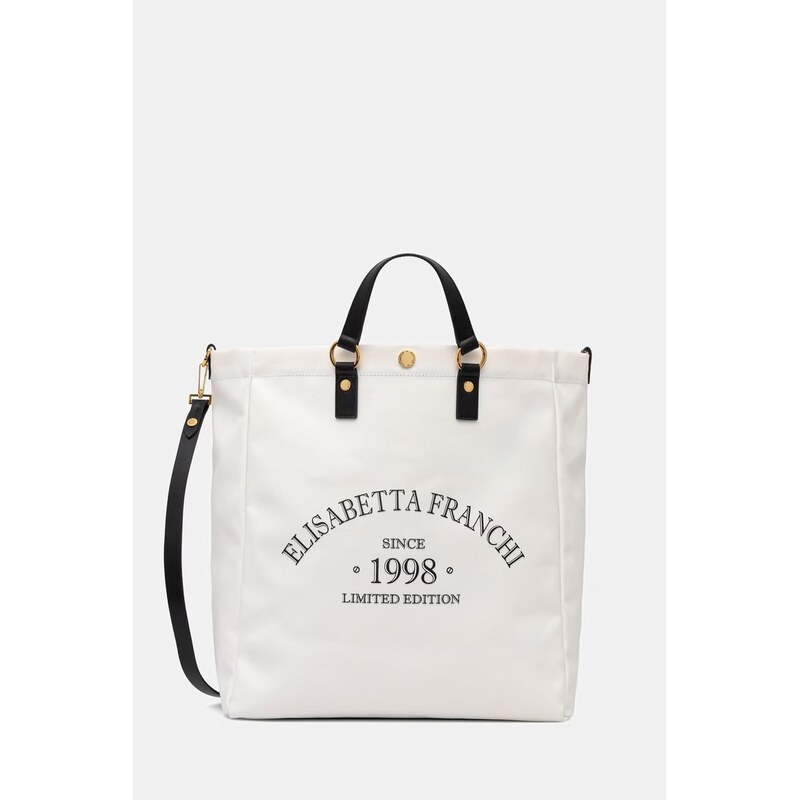 Elisabetta Franchi kabelka typu shopper dámska bavlnená 68439444
