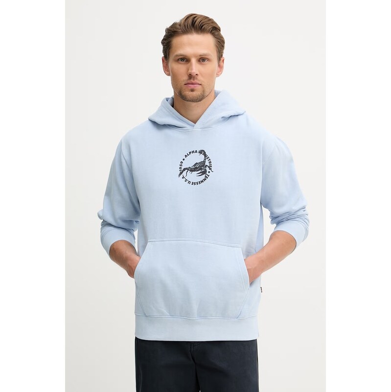 Alpha Industries mikina pánska bavlnená US Scorpion Backprint Hoodie 68439642