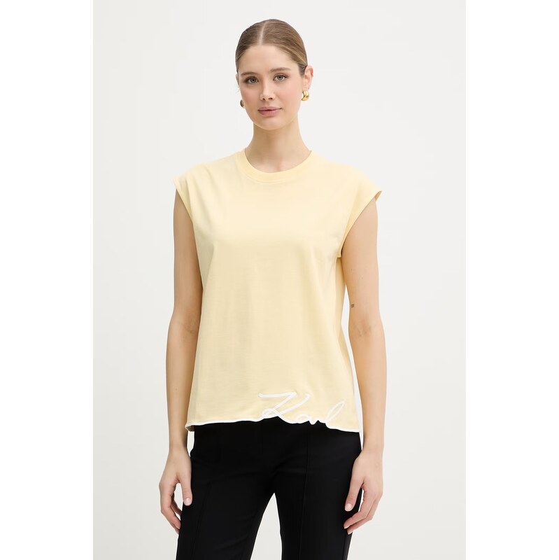 Karl Lagerfeld top dámsky bavlnený 68439661