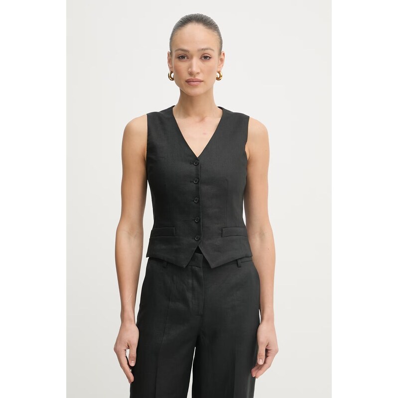 Weekend Max Mara jednoradová vesta dámska ľanová PACE 68439683