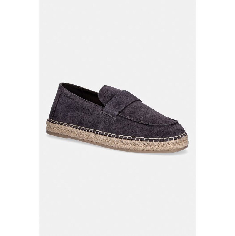 Calvin Klein espadrilky pánske semišové ESPADRILLE LOAFER BAND SU 68439754