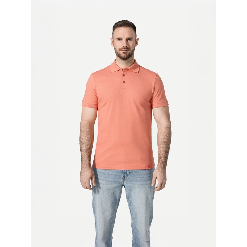 Pánska polokošeľa CityZen DAX lososová 68439964