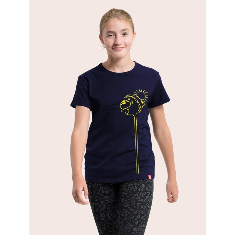 Detské tričko CityZen XICHTY DOROTKA s potlačou EDO tmavo modrá 68440048